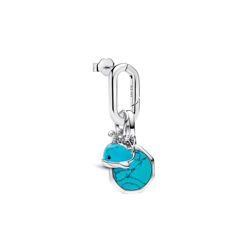 Luck of The Whale Dangle Charm Earring Set