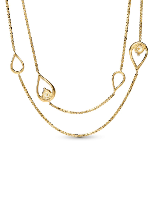 FINAL SALE - Pandora Infinite 14k Gold Lab-grown Diamond Long Pendant Necklace - Image 4