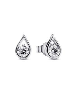 Pandora Infinite Sterling Silver Lab-grown Diamond Earrings
