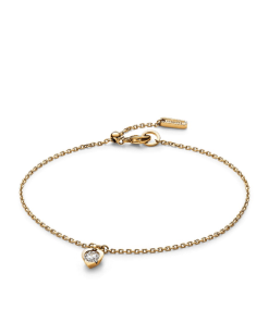 Pandora Talisman 14k Gold Lab-grown Diamond Heart Chain Bracelet