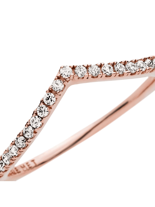 Sparkling Wishbone Ring - Image 7