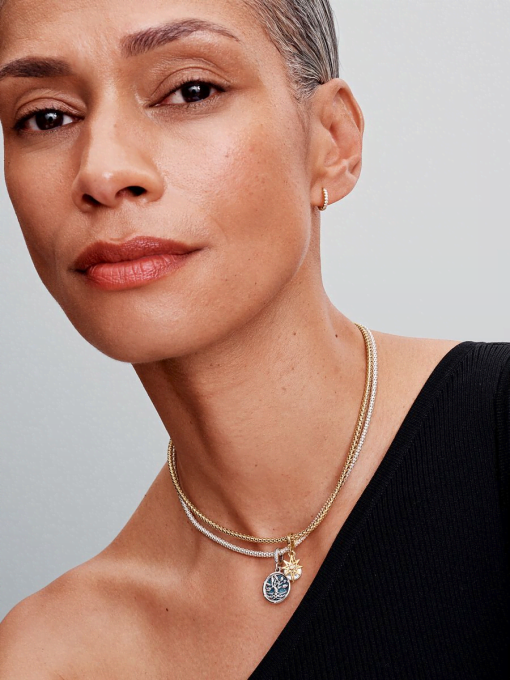Engravable North Star Lab-grown Diamond Dangle Charm - Image 6