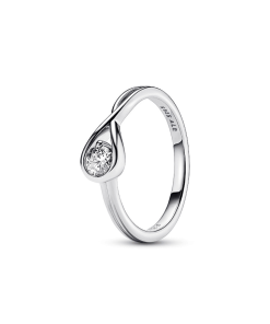 Pandora Infinite Sterling Silver Lab-grown Diamond Ring