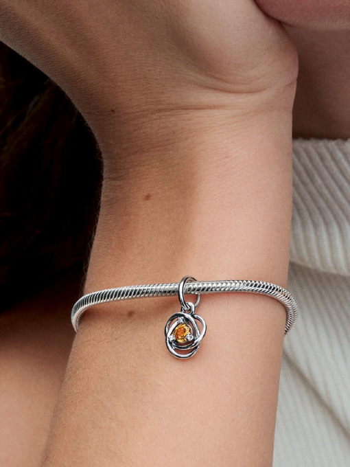 Honey Eternity Circle Dangle Charm - Image 2