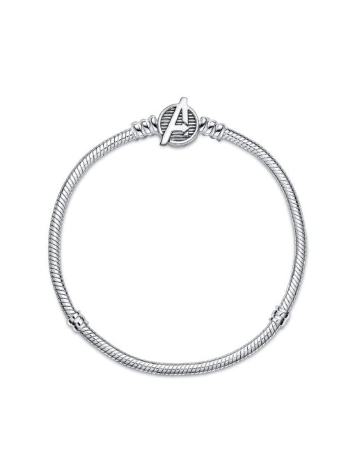 Pandora Moments Marvel The Avengers Logo Clasp Snake Chain Bracelet - Image 5