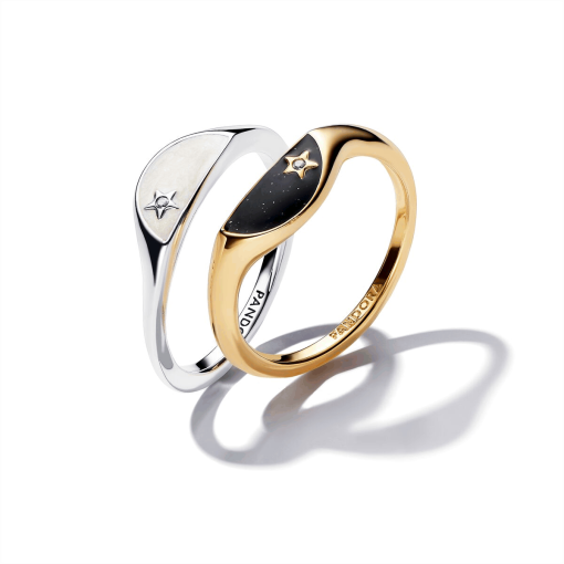 Pandora ME Day & Night Ring Set