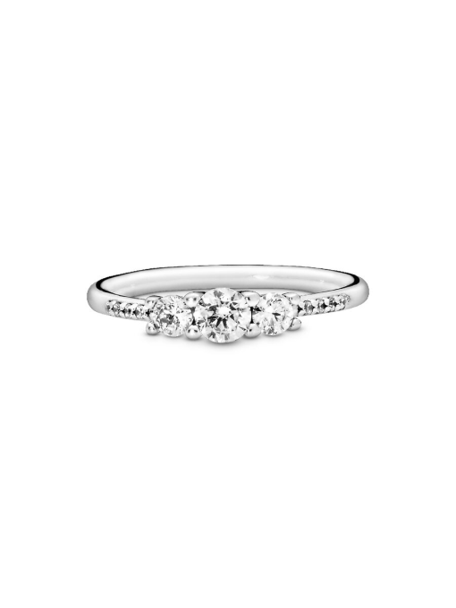 Clear Three-Stone Ring - Image 6