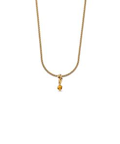 November Eternity Circle Dangle Charm Necklace Set