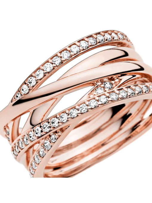 Sparkling & Polished Lines Ring - Image 7