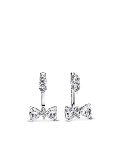 Sparkling Bow Drop Earrings