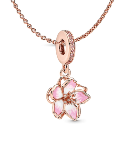 Cherry Blossom Pendant Necklace Set