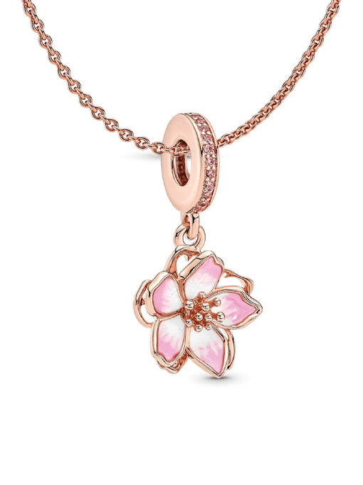 Cherry Blossom Pendant Necklace Set