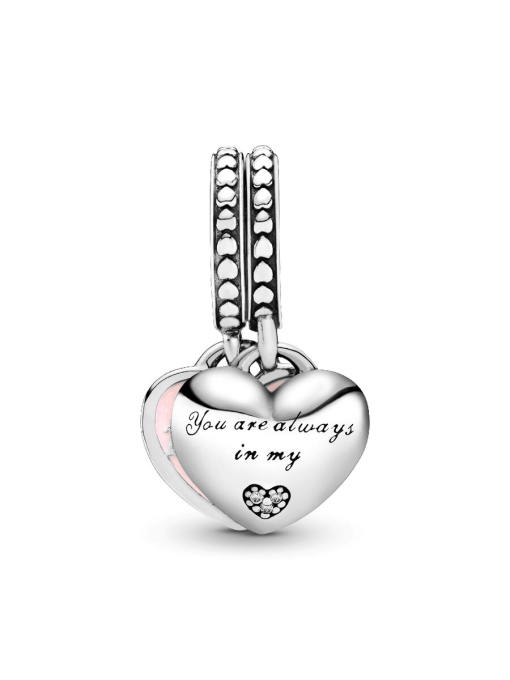 Mother & Daughter Hearts Dangle Charm - Image 3