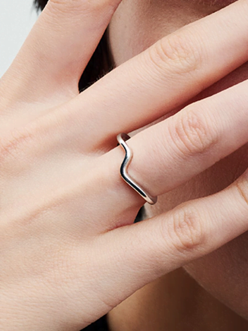 Polished Wave Ring - Image 2