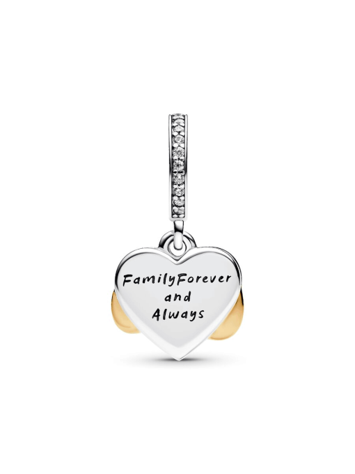 Sparkling Infinity Heart Dangle Charm - Image 4