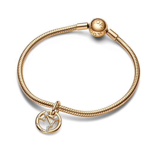 Libra Zodiac Dangle Charm Bracelet Set - Image 2