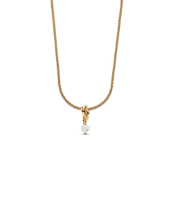 April Eternity Circle Dangle Charm Necklace Set