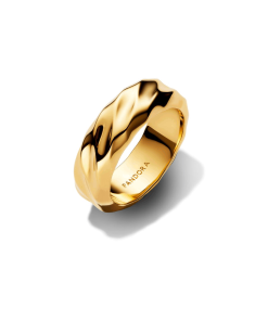 Rippled Wide Band Ring