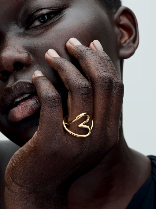 Organically Shaped Heart Ring - Image 4