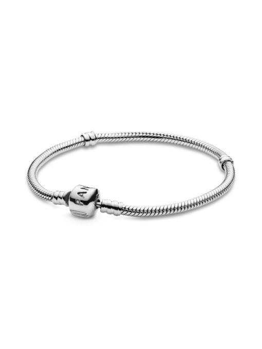 Pandora Moments Barrel Clasp Snake Chain Bracelet - Image 2