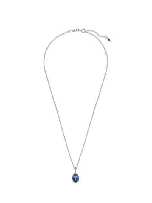Sparkling Statement Halo Pendant Necklace - Image 5