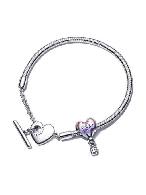 Happy Birthday Hot Air Balloon Heart T-Bar Set