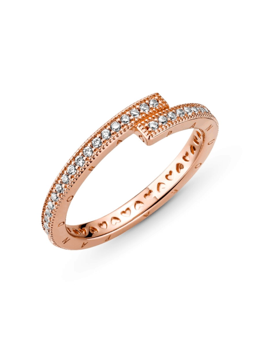 FINAL SALE - Sparkling Overlapping Ring - Image 5