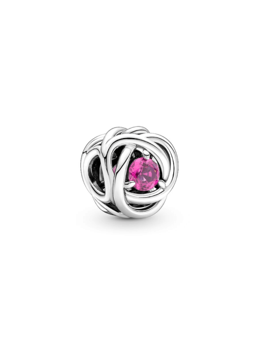 October Pink Eternity Circle Charm - Image 3