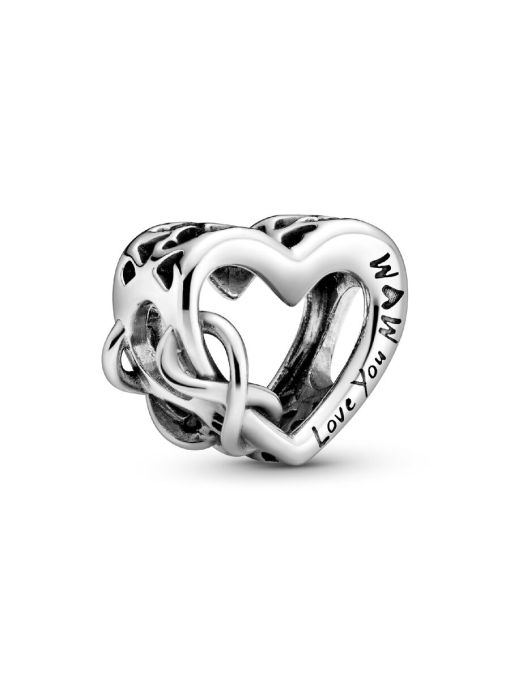 Love You Mom Infinity Heart Charm - Image 3