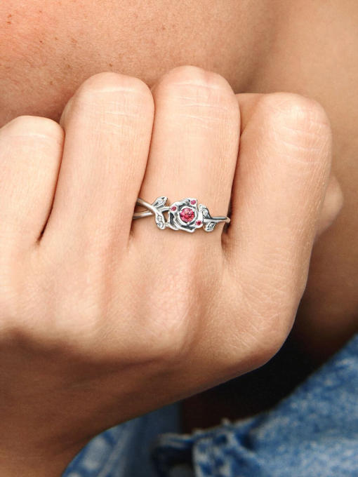 Disney Beauty and the Beast Rose Ring - Image 2