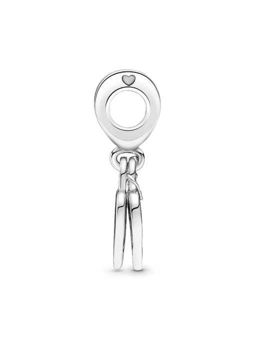 Rose Heart Padlock Dangle Charm - Image 5