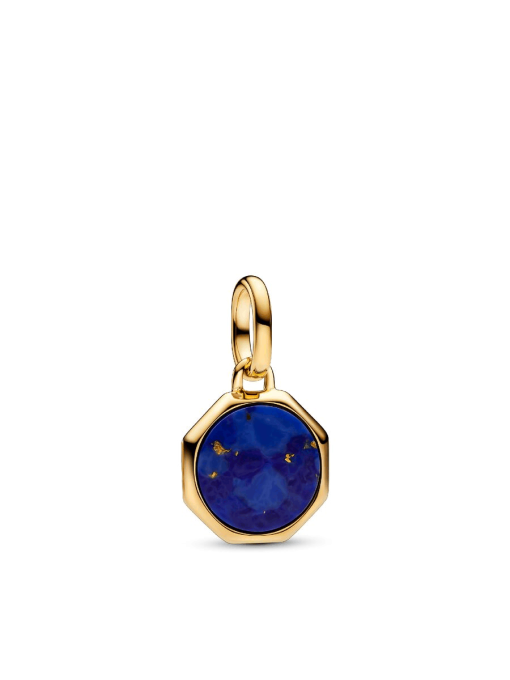 Blue Engravable Mini Medallion Charm - Image 3