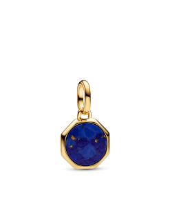 Blue Engravable Mini Medallion Charm