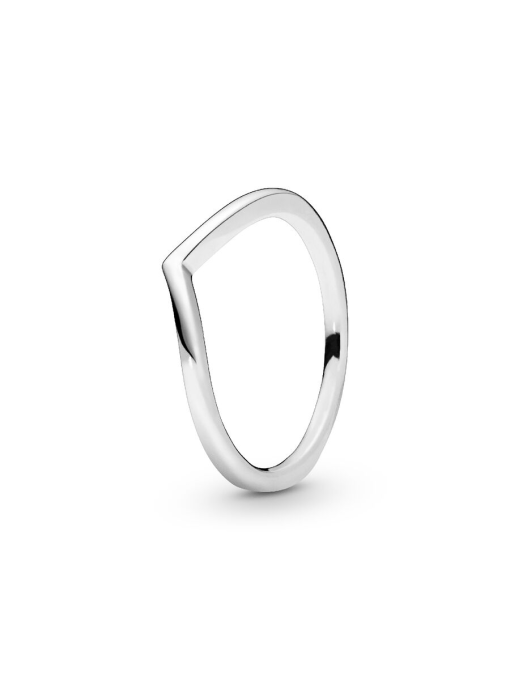 Sparkling Wishbone Heart Ring Set - Image 3