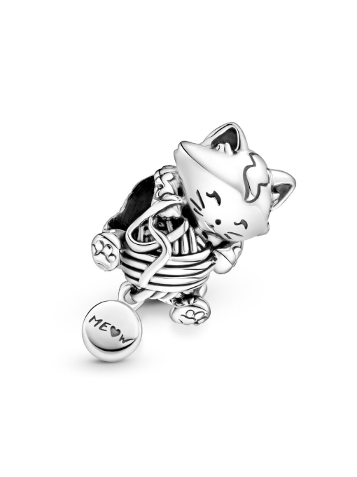 Kitten & Yarn Ball Charm - Image 5