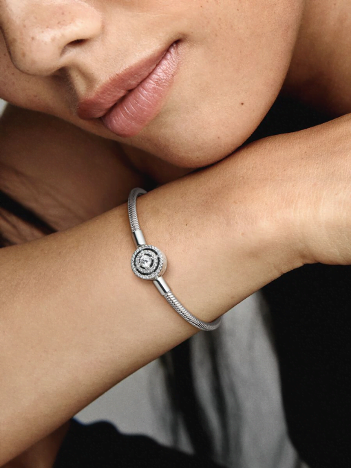 Pandora Moments Halo Snake Chain Bracelet - Image 2