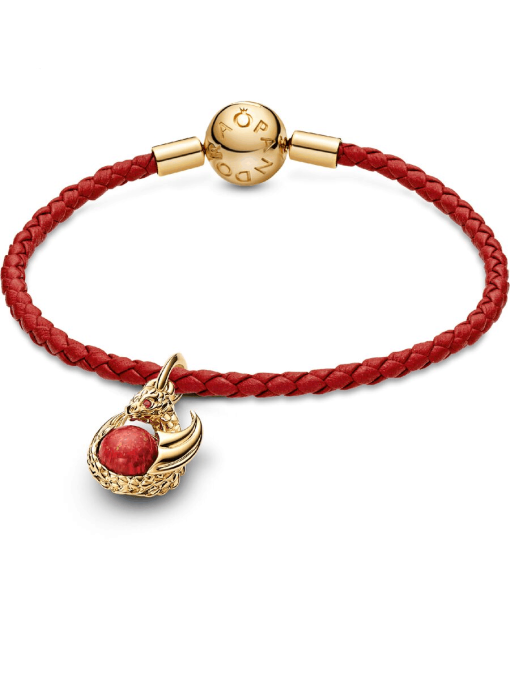Game of Thrones Red Fire Dangle Charm Bracelet Set - Image 2