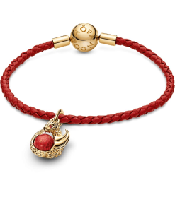 Game of Thrones Red Fire Dangle Charm Bracelet Set