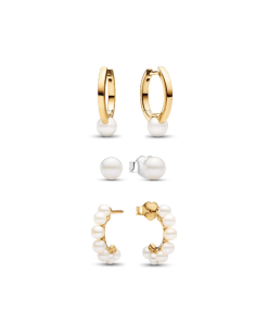 Treated Freshwater Cultured Pearl Earring Set