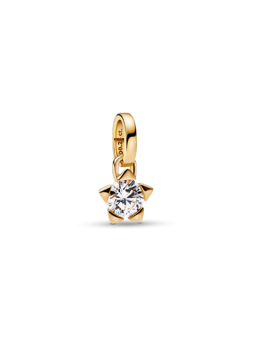 Pandora Talisman 14k Gold Lab-grown Diamond Star Pendant - Image 3