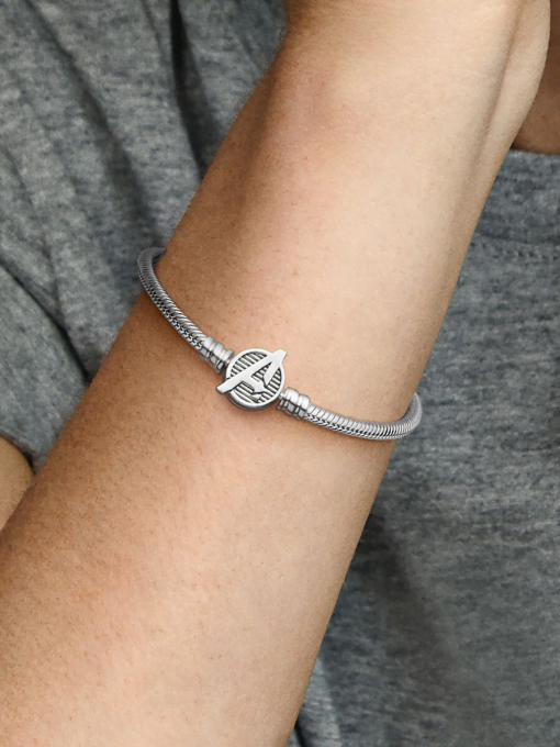 Pandora Moments Marvel The Avengers Logo Clasp Snake Chain Bracelet - Image 2