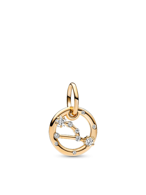 Taurus Zodiac Dangle Charm Studded Bracelet Set - Image 2