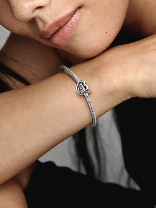 Entwined Infinite Hearts Charm - Image 2