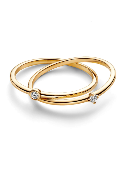Pandora Era Lab-Grown Diamond Crossover Ring - Image 3