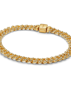 Pave Cuban Chain Bracelet