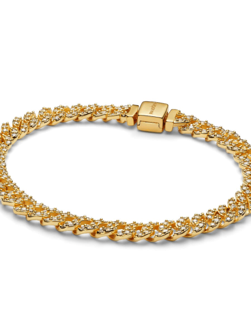 Pave Cuban Chain Bracelet