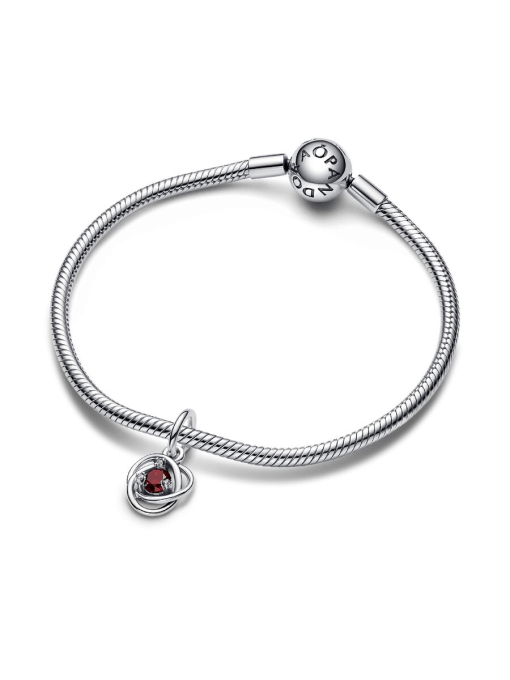 Red Eternity Circle Dangle Charm - Image 6
