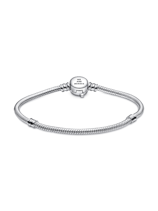 Pandora Moments Marvel The Avengers Logo Clasp Snake Chain Bracelet - Image 7