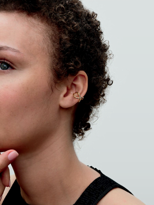 Organically Shaped Infinity Ear Cuff - Image 3