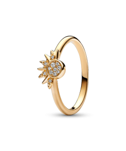 Celestial Sparkling Sun Ring